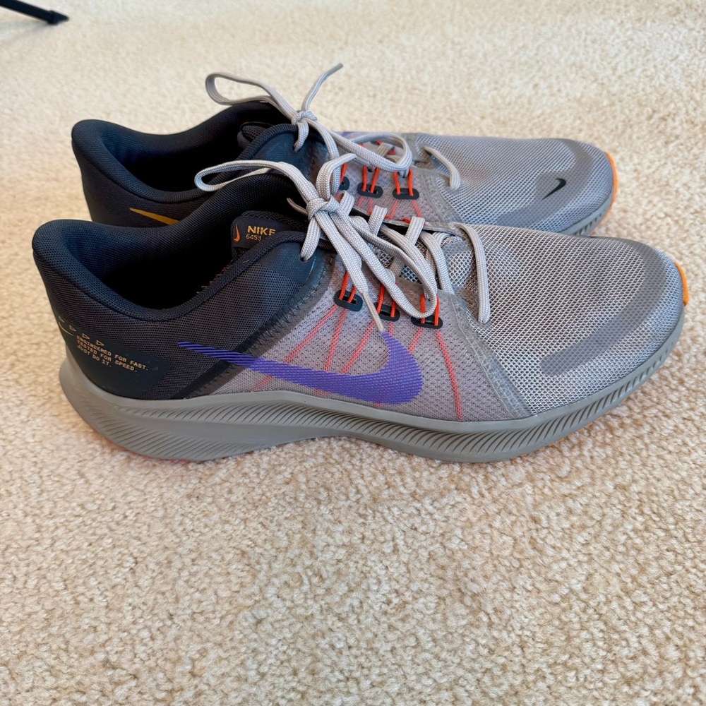 Nike Quest 4 'Cobblestone Psychic Purple' Running Sneakers DA1105-008 Size 12.5 - Picture 4 of 10